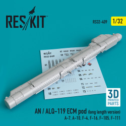 Reskit RS32-0409 1/32 AN / ALQ-119 ECM pod (long length version) (3D PRINTING)
