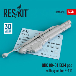 Reskit RS48-0418 1/48 QRC 80-01 ECM pod with pylon for F-111
