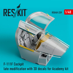 Reskit RSU48-0239 1/48 F-111F Cockpit late modification with 3D decals