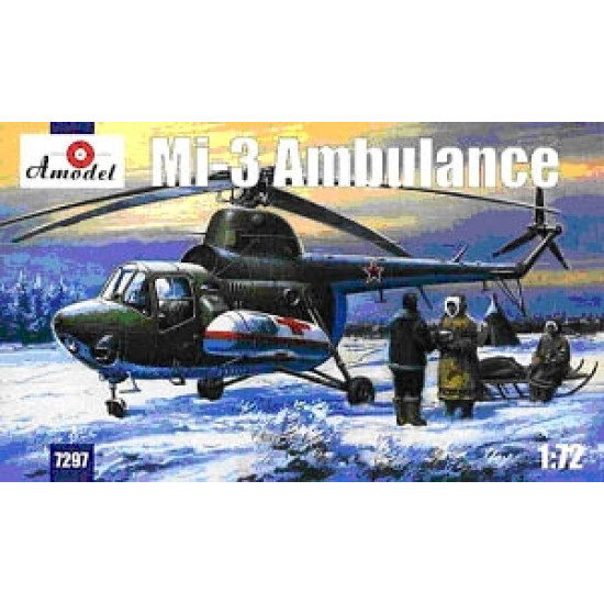 Mi-3 ambulance helicopter 1/72 Amodel 7297