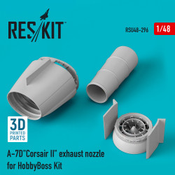 Reskit RSU48-0296 1/48 A-7D Corsair II exhaust nozzle for HobbyBoss kit