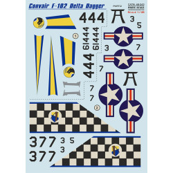 Print Scale 48-243 - 1/48 - Convair F-102 Delta Dagger Part 2 Decal for aircraft