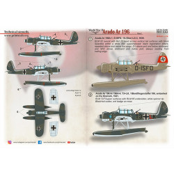 Print Scale 72-461 - 1/72 - Arado Ar 196. Decal for aircraft