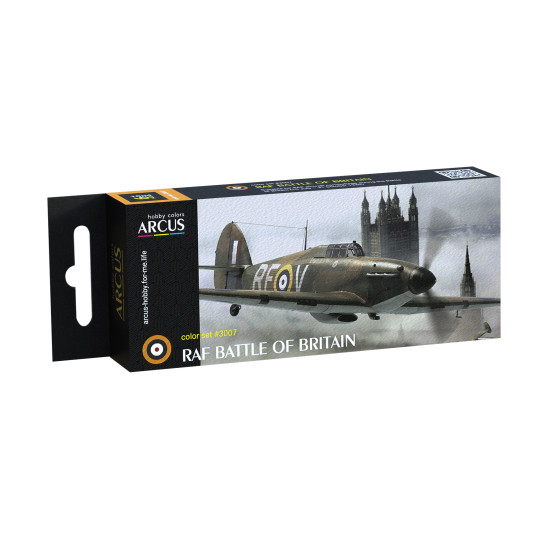 Arcus 3007 Enamel paints set RAF Battle of Britain 6 colors in set 10ml