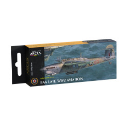 Arcus 3013 Enamel paints set FAA Late WW2 Aviation 6 colors in set 10ml