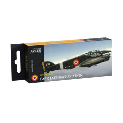 Arcus 4002 Enamel paints set FARR Late-WW2 Aviation 6 colors in set 10ml