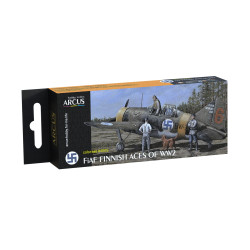 Arcus 4005 Enamel Paints Set Fiaf Finnish Aces Of Ww2 6 Colors In Set 10ml