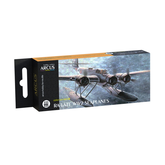 Arcus 4014 Enamel paints set RA Late WW2 Seaplanes 6 colors in set 10ml