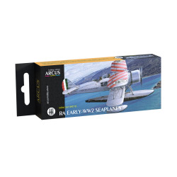 Arcus 4016 Enamel paints set RA Early-WW2 Seaplanes 6 colors in set 10ml