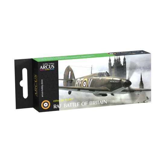 Arcus A3007 Acrylic paints set RAF Battle of Britain 6 colors in set 10ml