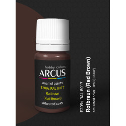 Arcus 209 Enamel paint. Wehrmacht. RAL 8017 Rotbraun (Red Brown) 10ml