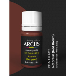 Arcus 210 Enamel paint. Wehrmacht. RAL 8012 Rotbraun (Red Brown) 10ml