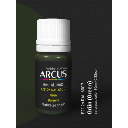 Arcus 212 Enamel paint. Wehrmacht. RAL 6007 Grun (Green) 10ml