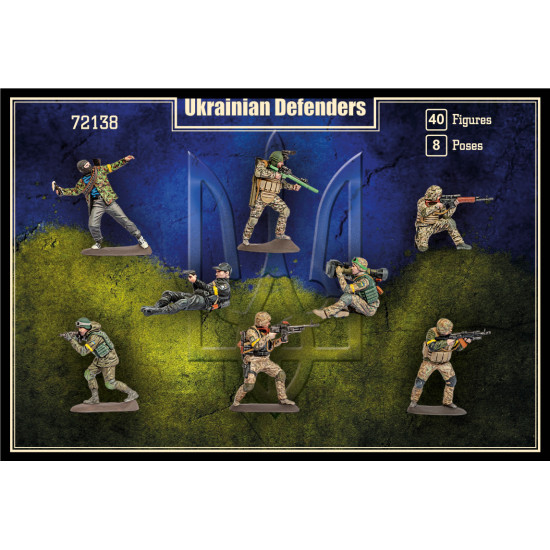 Mars Figures 72138 - 1/72 - Ukrainian Defenders 40 figures / 8 poses