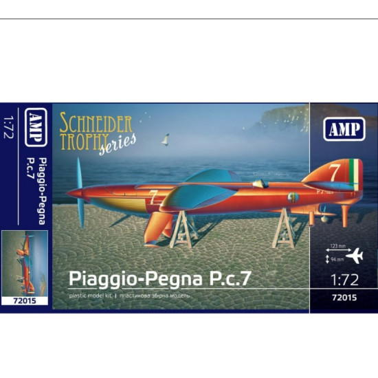 US Stock *** AMP 72015 - 1/72 - Piaggio-Pegna P.c.7 Racing Seaplane scale model kit plastic