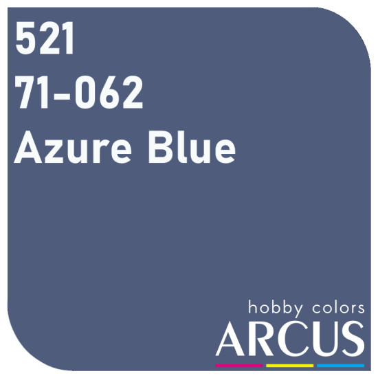 Arcus 521 Enamel paint USAF 71-062 Azure Blue Saturated color 10ml