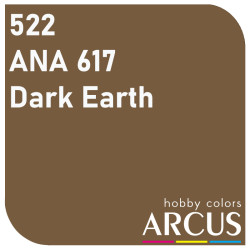 Arcus 522 Enamel paint USAF ANA 617 Dark Earth Saturated color 10ml