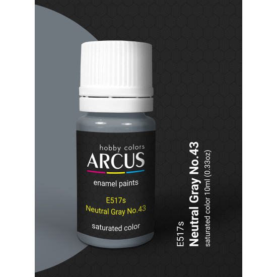 Arcus 517 Enamel paint USAF Neutral Gray No. 43 Saturated color 10ml