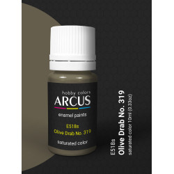 Arcus 518 Enamel paint USAF Olive Drab No. 319 Saturated color 10ml