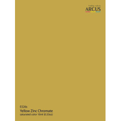 Arcus 526 Enamel paint USAF Yellow Zinc Chromate Saturated color 10ml