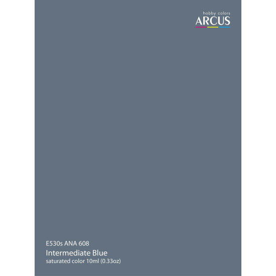Arcus 530 Enamel paint USAF ANA 608 Intermediate Blue Saturated color 10ml
