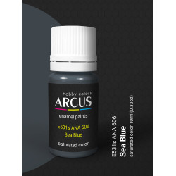 Arcus 531 Enamel paint USAF ANA 606 Sea Blue Saturated color 10ml