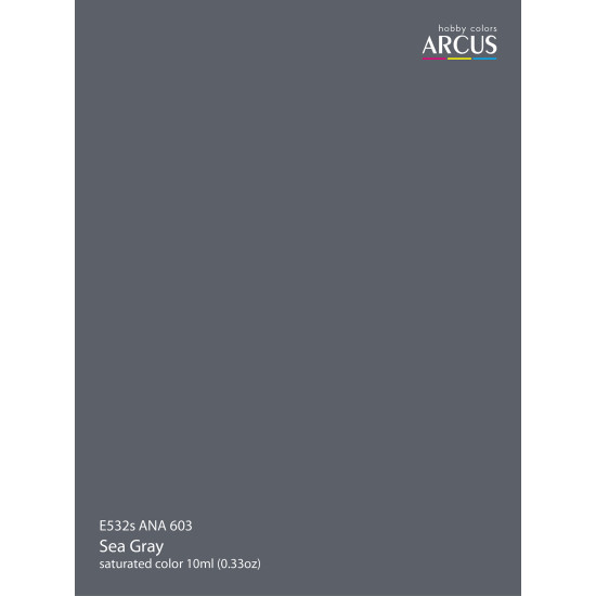 Arcus 532 Enamel paint USAF ANA 603 Sea Gray Saturated color 10ml
