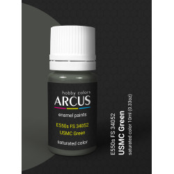 Arcus 550 Enamel paint USAF FS 34052 USMC Green Saturated color 10ml