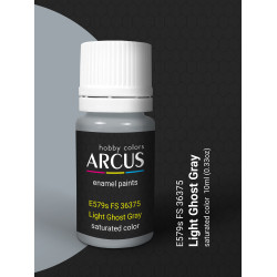 Arcus 579 Enamel paint USAF FS 36375 Light Ghost Gray Saturated color 10ml
