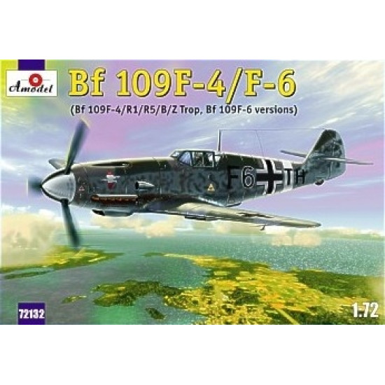 Messerschmitt Bf-109F4/F6 German 1/72 Amodel 72132 Model Kit Aircraft ...