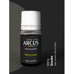 Arcus 007 Enamel paint Transparent gloss varnish. Smoke 10ml