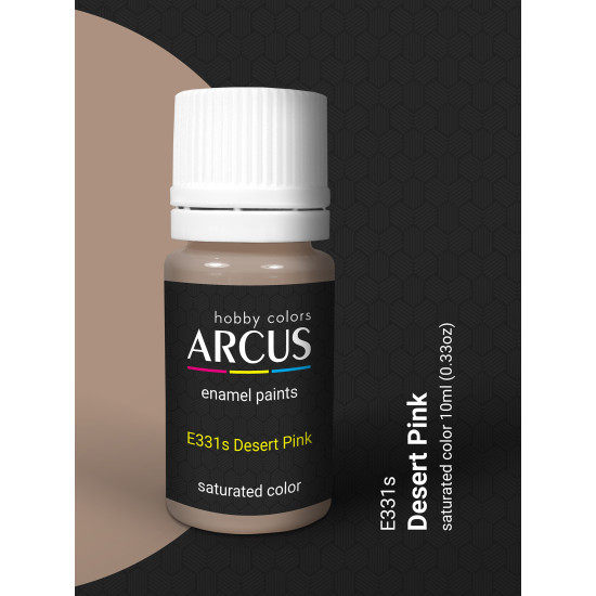 Arcus 331 Enamel paint Royal Air Force Desert Pink Saturated color 10ml