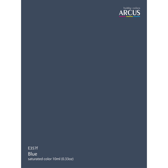 Arcus 357 Enamel paint Royal Air Force Blue Saturated color 10ml