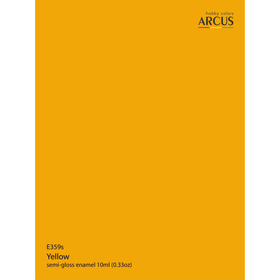 Arcus 359 Enamel paint Royal Air Force Yellow Saturated color 10ml