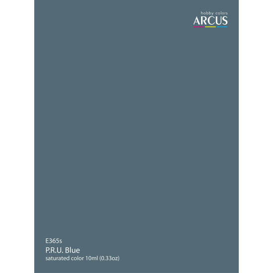 Arcus 365 Enamel paint Royal Air Force P.R.U. Blue Saturated color 10ml