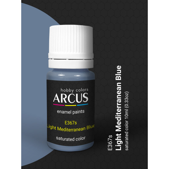 Arcus 367 Enamel paint Royal Air Force Light Mediterranean Blue 10ml