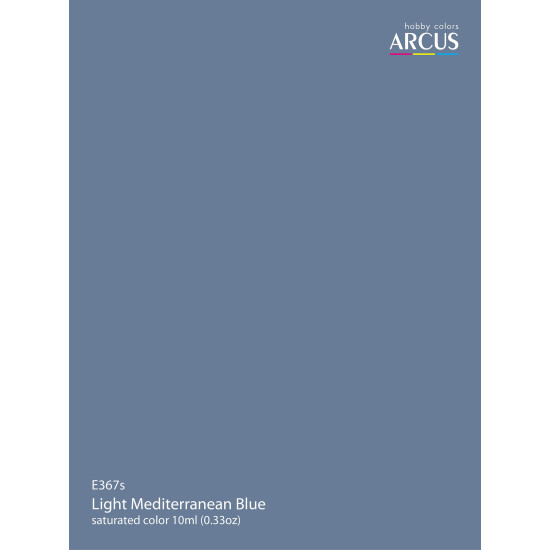 Arcus 367 Enamel paint Royal Air Force Light Mediterranean Blue 10ml