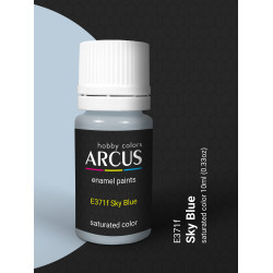 Arcus 371 Enamel paint Royal Air Force Sky Blue Saturated color 10ml