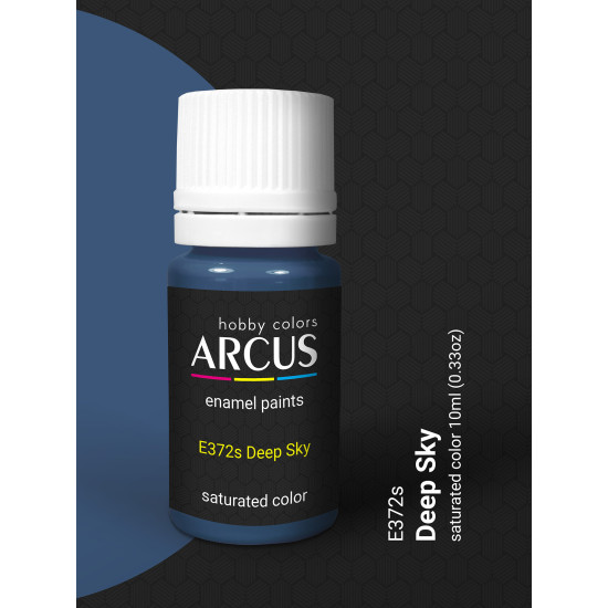 Arcus 372 Enamel paint Royal Air Force Deep Sky Saturated color 10ml