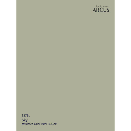 Arcus 373 Enamel paint Royal Air Force Sky Saturated color 10ml