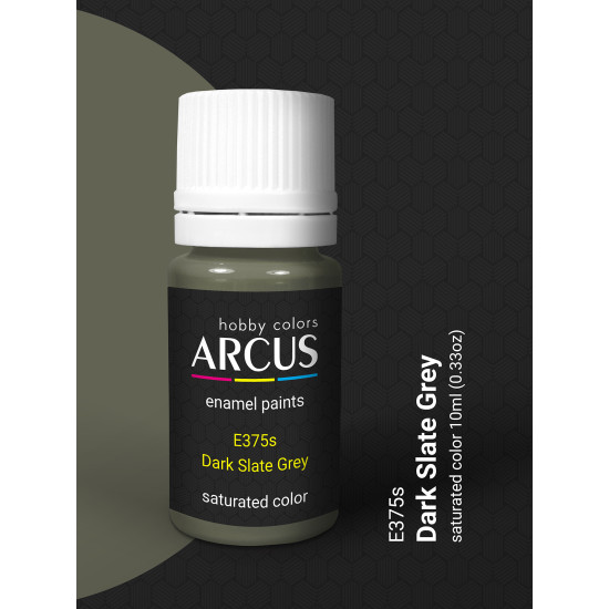 Arcus 375 Enamel paint Royal Air Force Dark Slate Grey Saturated color 10ml