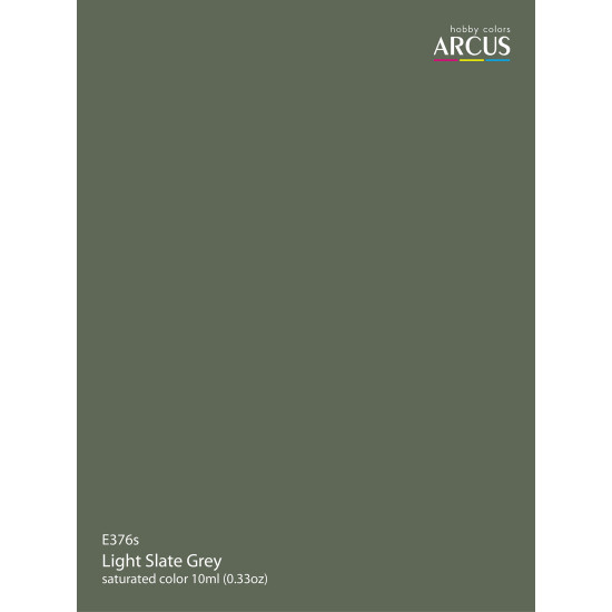 Arcus 376 Enamel paint Royal Air Force Light Slate Grey Saturated color 10ml