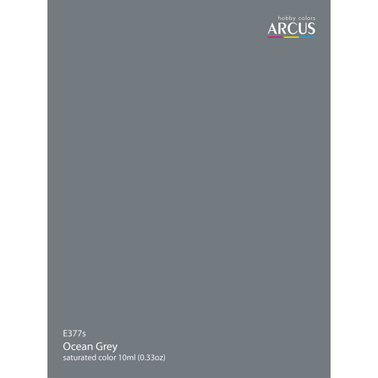 Arcus 377 Enamel paint Royal Air Force Ocean Grey Saturated color 10ml