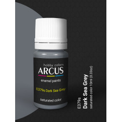 Arcus 379 Enamel paint Royal Air Force Extra Dark Sea Grey Saturated color 10ml