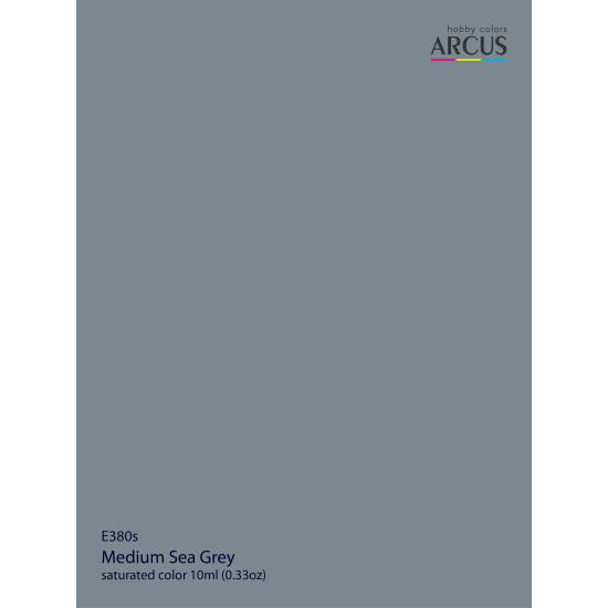 Arcus 380 Enamel paint Royal Air Force Medium Sea Grey Saturated color 10ml