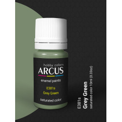 Arcus 381 Enamel paint Royal Air Force Grey Green Saturated color 10ml