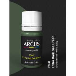 Arcus 384 Enamel paint Royal Air Force Extra Dark Sea Green Saturated color 10ml