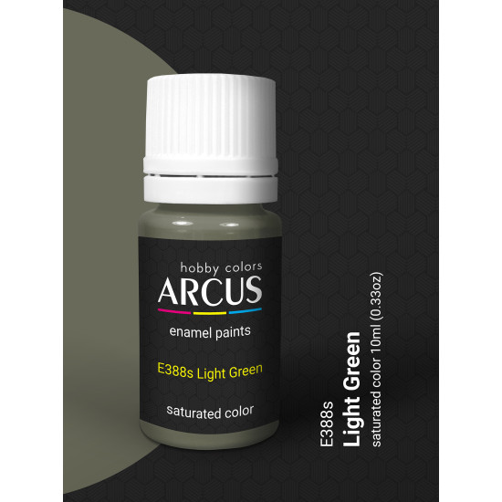 Arcus 388 Enamel paint Royal Air Force Light Green Saturated color 10ml