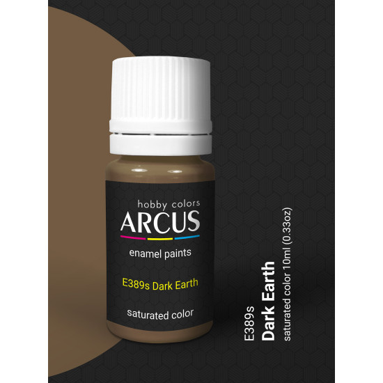 Arcus 389 Enamel paint Royal Air Force Dark Earth Saturated color 10ml