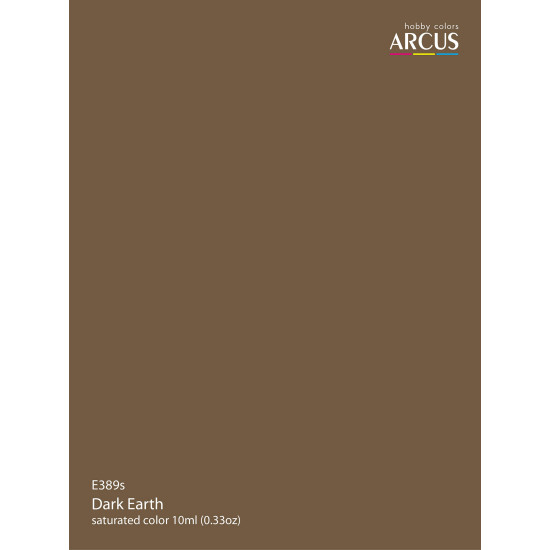 Arcus 389 Enamel paint Royal Air Force Dark Earth Saturated color 10ml